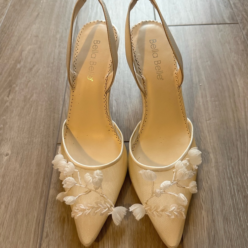 Bella Belle White Mesh Shoes